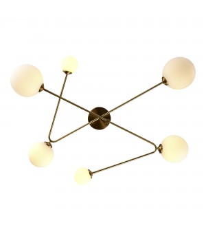 SLE2211-302-06 Люстра потолочная Латунь/Белый G9 6*5W FANTINI-foto4