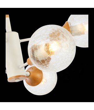 SLE109502-06 Люстра потолочная Белый, Светлое дерево/Прозрачный E27 6*60W LIONE-foto6