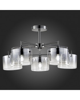 SLE155602-05 Люстра потолочная Хром/Дымчатый E14 5*40W NOSTA-foto5