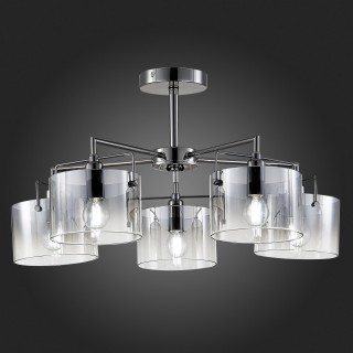 SLE155602-05 Люстра потолочная Хром/Дымчатый E14 5*40W NOSTA-foto5