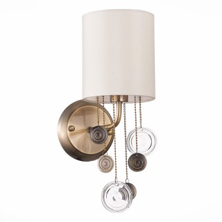 SLE107931-01 Бра Бронза/Бежевый E14 1*40W SEVILLA-foto2