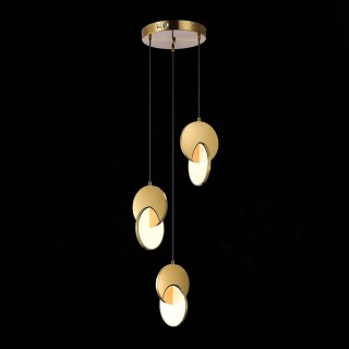 SL6107.203.03 Светильник подвесной ST-Luce Золотистый/Белый Золотистый LED 3*12W 3000K Eclisse-foto4