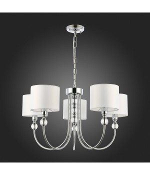 SLE111103-05 Светильник подвесной Хром/Белый E14 5*40W LINNA-foto8
