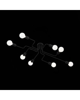 SL419.442.08 Люстра потолочная Черный E27 8*60W ANO-foto19