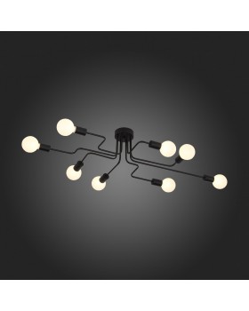 SL419.442.08 Люстра потолочная Черный E27 8*60W ANO-foto10