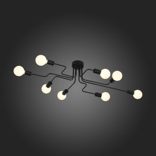 SL419.442.08 Люстра потолочная Черный E27 8*60W ANO-foto10