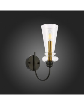 SLE112401-01 Светильник настенный Черный/Прозрачный E14 1*40W RAMMO-foto4