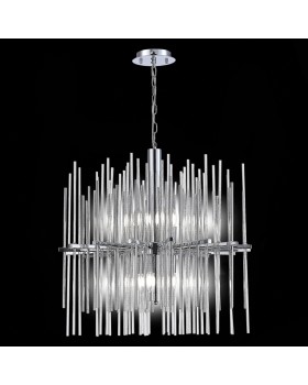 SL1628.103.08 Люстра подвесная ST-Luce Хром/Прозрачный, Хром E14 8*40W TERAMO-foto4