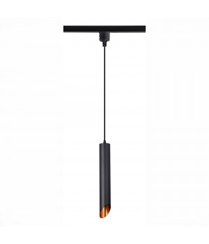 ST152.416.01 Светильник трековый Черный GU10 1*50W IP20 D60xH400 220V Без ламп Однофазная трековая система-foto2