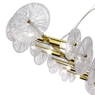 SL1657.213.08 Люстра подвесная ST-Luce Золотистый/Прозрачный E14 8*40W FLERO-foto4