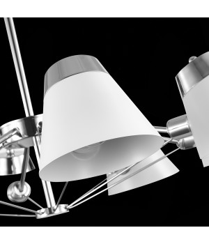 SLE155802-08 Люстра потолочная Хром/Белый E14 8*40W VARIO-foto8