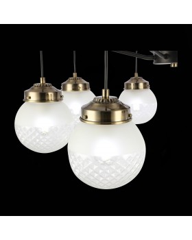 SLE110302-08 Светильник подвесной Черный, Бронза/Прозрачный, Белый E27 8*60W STRICCE-foto6