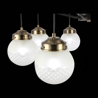 SLE110302-08 Светильник подвесной Черный, Бронза/Прозрачный, Белый E27 8*60W STRICCE-foto6