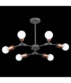 SLE106403-06 Люстра подвесная Серый, Розовое золото E27 6*60W PALARE-foto9