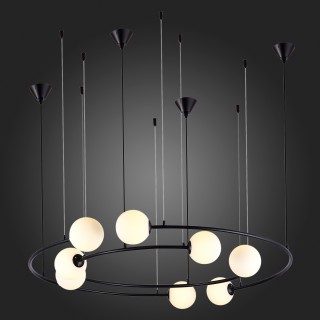 SL1186.403.08 Светильник подвесной ST-Luce Черный/Молочный G9 8*5W ARKOS-foto9