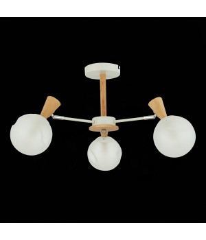 SLE220702-03 Люстра потолочная Белый, Светлое дерево/Белый E14 3*40W CATANIA-foto5