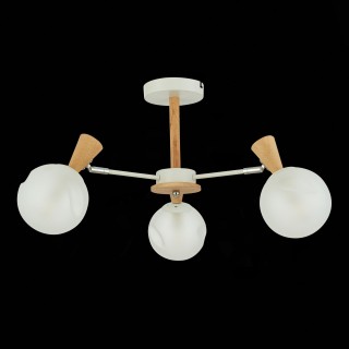 SLE220702-03 Люстра потолочная Белый, Светлое дерево/Белый E14 3*40W CATANIA-foto5