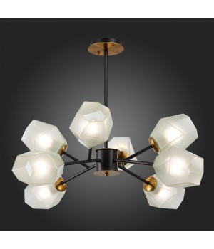 SLE205102-08 Люстра потолочная Латунь, Черный/Белый E27 8*60W TERRAMO-foto5