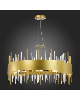 SL1633.203.16 Люстра подвесная ST-Luce Матовое золото/Матовое золото,Прозрачный E14 16*40W OLVERA-foto6