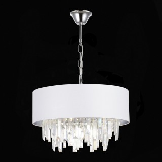 SLE1120-103-07 Светильник подвесной Хром/Белый E14 7*40W DAHLIA-foto4