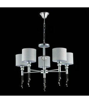 SLE105173-05 Светильник подвесной Хром/Серый E27 5*60W PRIMMA-foto10