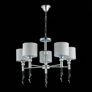 SLE105173-05 Светильник подвесной Хром/Серый E27 5*60W PRIMMA-foto10