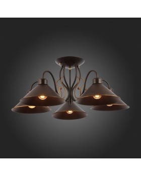 SLE120402-05 Люстра потолочная Темно-коричневый/Черный E27 5*60W CIOLLA-foto12