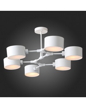 SLE183502-06 Люстра потолочная Белый/Белый E14 6*60W GIMENTO-foto5