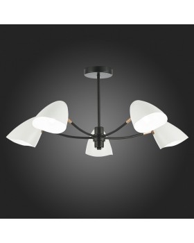 SLE103602-05 Люстра потолочная Черный, Золотой/Белый E14 5*40W SATTA-foto5