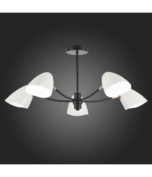 SLE103602-05 Люстра потолочная Черный, Золотой/Белый E14 5*40W SATTA-foto5