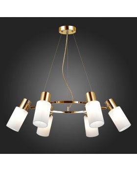 SLE1139-103-06 Люстра подвесная Хром/Белый E14 6*60W GESSI-foto5