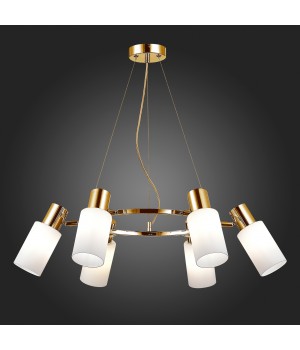 SLE1139-103-06 Люстра подвесная Хром/Белый E14 6*60W GESSI-foto5