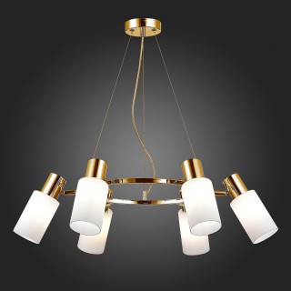 SLE1139-103-06 Люстра подвесная Хром/Белый E14 6*60W GESSI-foto5