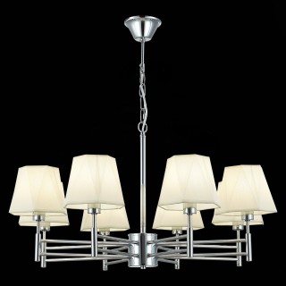 SLE105403-08 Люстра подвесная Хром/Белый E14 8*40W LAGORO-foto9