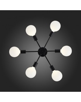 SL419.402.06 Люстра потолочная Черный E27 6*60W ANO-foto8