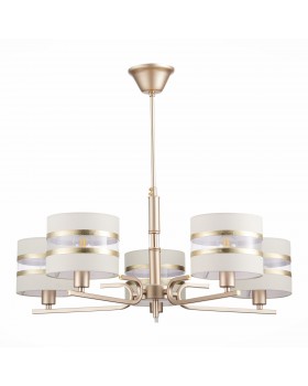 SLE300203-05 Светильник подвесной Шампань/Белый, Золотистый E14 5*40W ALMESE-foto2