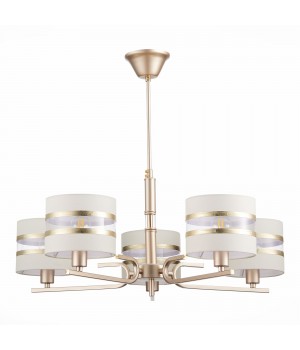 SLE300203-05 Светильник подвесной Шампань/Белый, Золотистый E14 5*40W ALMESE-foto2