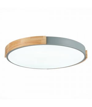 SLE201372-01 Светильник потолочный Серый, Светлое дерево/Белый LED 1*40W 3000K/4000K/6000K DELIA-foto11