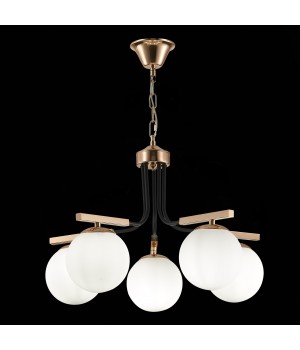 SLE106803-05 Люстра подвесная Французское золото, Черный/Белый E14 5*40W SONCO-foto9