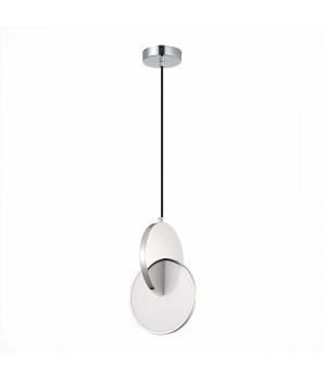 SL6107.113.01 Светильник подвесной ST-Luce Хром/Белый Хром LED 1*12W 3000K Eclisse-foto2
