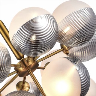 SLE1096-203-13 Светильник подвесной Матовое золото/Белый, Дымчатый G9 13*5W AVEIRO-foto3