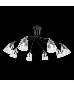 SLE102902-08 Люстра потолочная Черный, Хром/Прозрачный E27 8*40W LIRINO-foto4