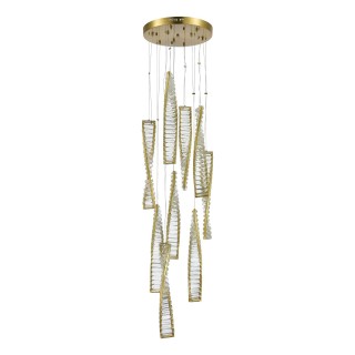 SL6205.303.09 Светильник подвесной ST-Luce Латунь/Прозрачный LED 1*99W 3000K ELICA-foto2