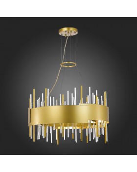 SL1633.203.12 Люстра подвесная ST-Luce Матовое золото/Матовое золото,Прозрачный E14 12*40W OLVERA-foto6