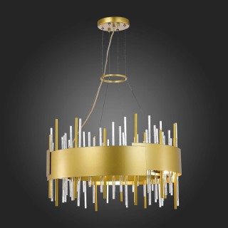 SL1633.203.12 Люстра подвесная ST-Luce Матовое золото/Матовое золото,Прозрачный E14 12*40W OLVERA-foto6