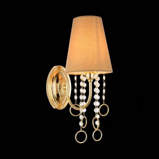 SL1138.201.01 Бра Французское золото/Бежевый, Прозрачный E14 1*40W MEDDO-foto4