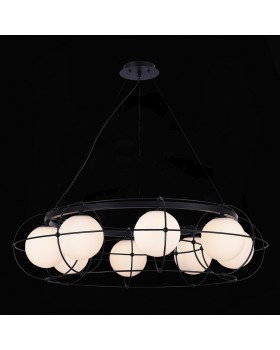 SL1189.403.08 Люстра подвесная ST-Luce Черный/Опал G9 8*5W BEATA-foto5