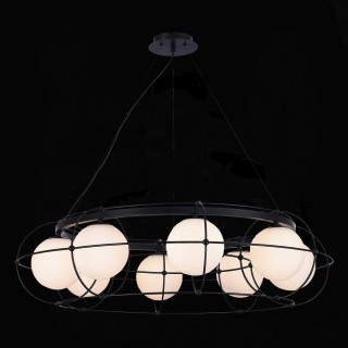 SL1189.403.08 Люстра подвесная ST-Luce Черный/Опал G9 8*5W BEATA-foto5