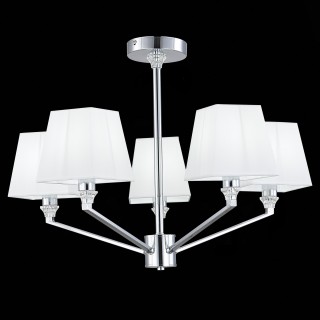 SLE107602-05 Люстра потолочная Хром/Белый E14 5*40W GRINDA-foto4