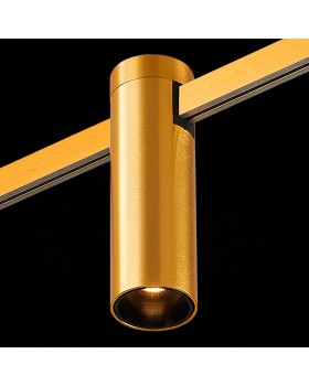 ST810.206.05 Магнитный трековый светильник FARM Золотистый LED 1*5W 3000K 230Lm Ra90 60 IP20 D35xH112 24V FARM-foto5